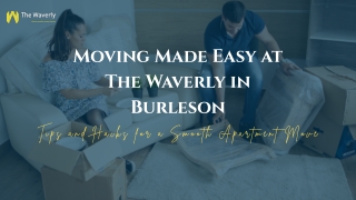 Declutter Before Moving to The Waverly Apartments in Burleson for a Fresh Start