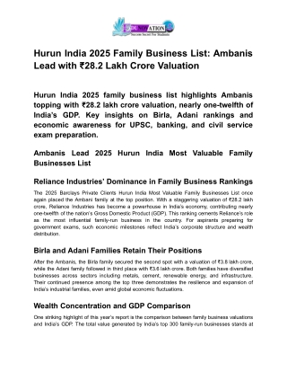 Hurun India 2025 Family Business List_ Ambanis Lead with ₹28 (1)