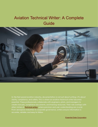 Aviation Technical Writer: A Complete Guide