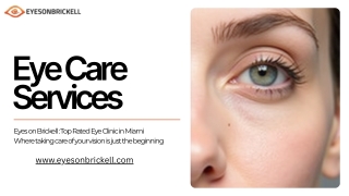 Top Eye Care Specialist Near Me | Eyes on Brickell - Miami Eye Center