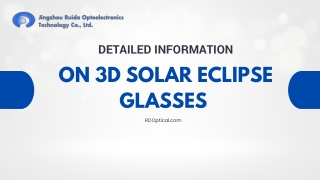 Detailed Information on 3D Solar Eclipse Glasses - RDOptical.com