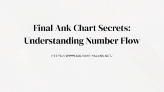 Final Ank Chart Secrets Understanding Number Flow