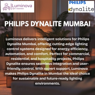 Advanced Smart Lighting with Philips Dynalite Mumbai