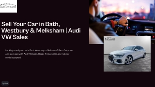 Sell Your Car in Bath, Westbury & Melksham  Audi VW Sales