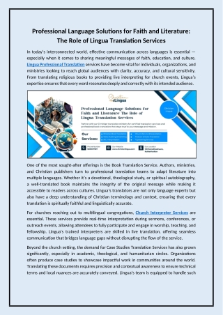 Lingua Professional Translation