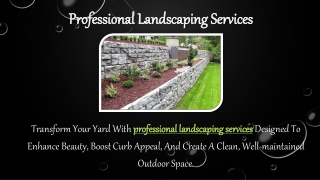 Professional Landscaping Services