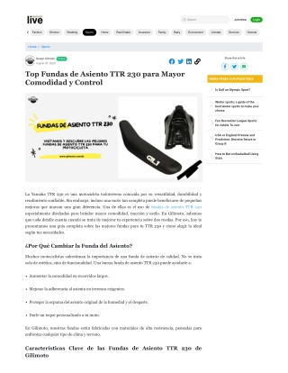 Top Fundas de Asiento TTR 230 para Mayor Comodidad y Control