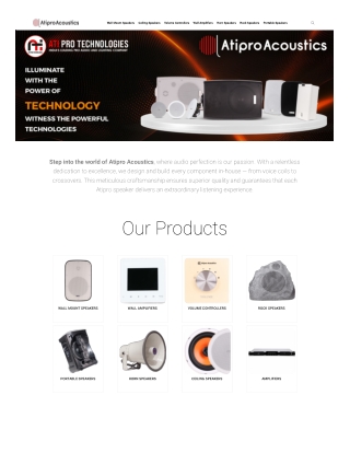 Atipro Acoustics – Premium Audio Solutions for Every Space