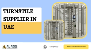 Turnstile Supplier In Uae