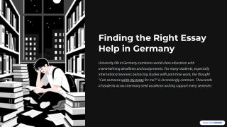 Finding the Right Essay Help in Germany