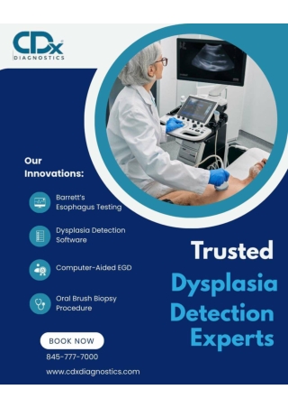 CDx Barretts Dysplasia Detection AI Technology