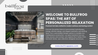 premium hot tubs | Bullfrog Spas