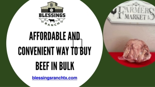 Affordable and Convenient Way to Buy Beef in Bulk