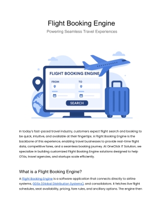 Flight Booking Engine