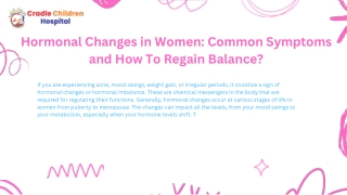 Hormonal Changes in Women Common Symptoms and How To Regain Balance