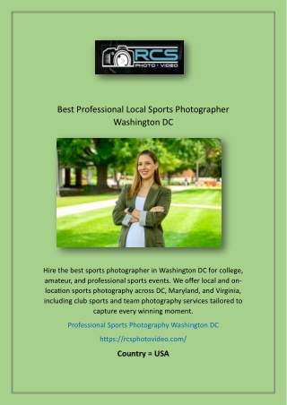Best Professional Local Sports Photographer Washington DC