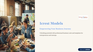 Business Plan and Financial Model Template by Icrest Models