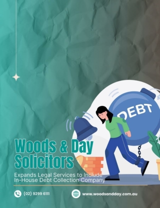 Woods & Day Solicitors Expands Legal Services to Include In-House Debt Collection Company