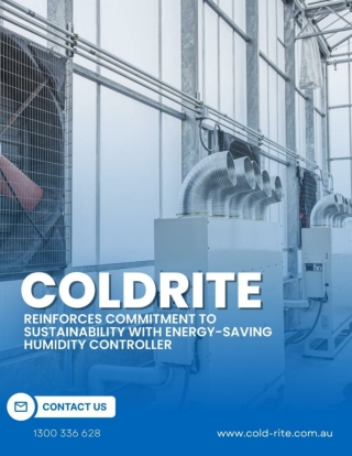 Cold Rite Reinforces Commitment to Sustainability with Energy-Saving Humidity Controller