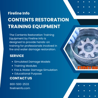 Contents Restoration Training Equipment  Fireline Info
