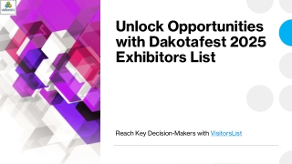Unlock Opportunities with Dakotafest 2025 Exhibitors List​