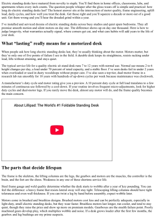 How Long Do Electric Standing Desks Last? Durability, Warranties, and Care Tips