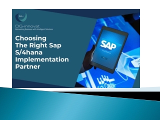 Choosing The Right Sap S4 hana Implementation Partner