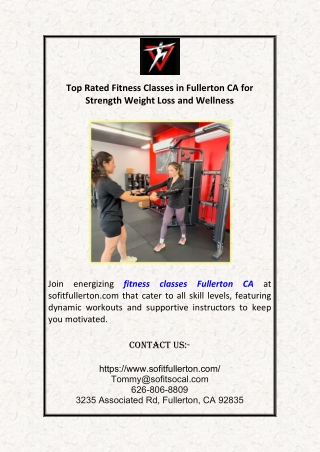 Top Rated Fitness Classes in Fullerton CA for Strength Weight Loss and Wellness