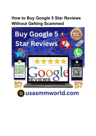 How to Buy Google 5 Star Reviews Without Getting Scammed