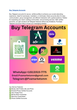 Top 3 Best sites to Buy Telegram Accounts (PVA & Aged)