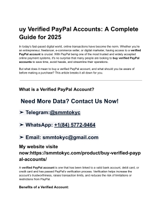 uy Verified PayPal Accounts_ A Complete Guide for 2025