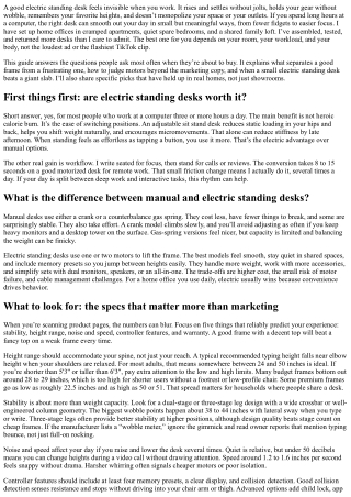 What Is the Best Electric Standing Desk for Home Use? Top Picks and Buying Guide