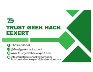 HIRE THE BEST TEAM TO RECOVER YOUR CRYPTO ASSETS TODAY—TRUST GEEKS HACK EXPERT