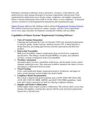 requirements tracking software