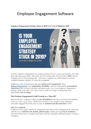 Employee Engagement Software.