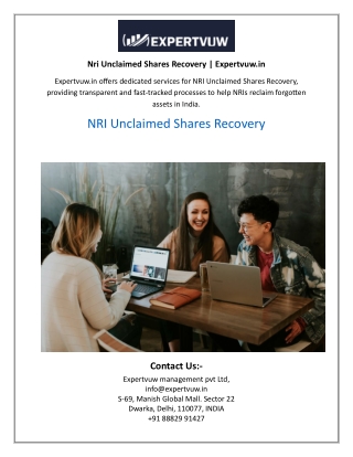 Nri Unclaimed Shares Recovery  Expertvuw.in