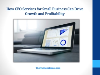 How CFO Services for Small Business Can Drive Growth and Profitability