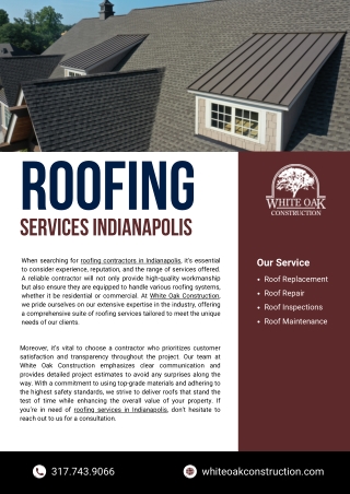 Roofing Services Indianapolis