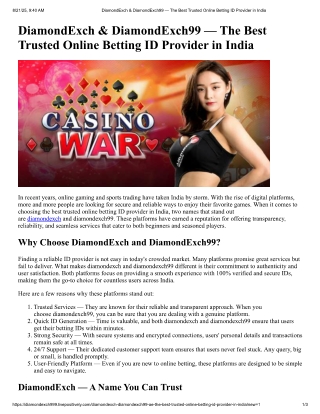 diamondexch99