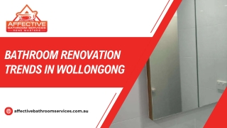 Bathroom Renovation Trends in Wollongong