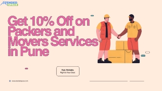 Get 10% off at Pune Packers and Movers