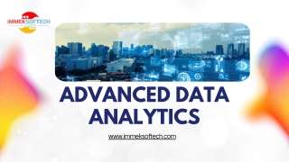 Advanced Data Analytics Training in Chennai | Immek Softech