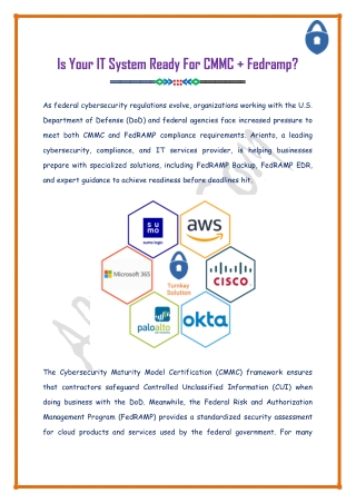 Is Your IT System Ready For CMMC   Fedramp