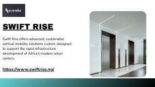 Swift Rise: Elevator Maintenance Lagos – Reliable & Safe Lift Services