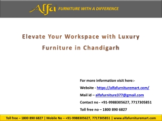 Luxury Furniture in Chandigarh