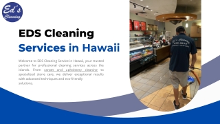Ed’s Cleaning Expands Professional Carpet Cleaning Services Hawaii