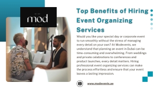 Top Benefits of Hiring Event Organizing Services
