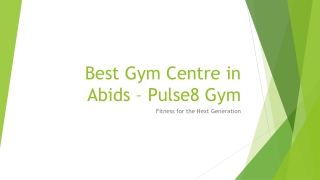 Pulse8 Gym - Best Gyms Center in Abids for Fitness & Training