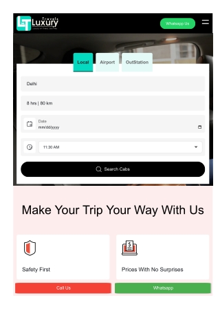 Luxury Taxi for Airport in Delhi