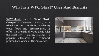 What is a WPC Sheet? Uses And Benefits